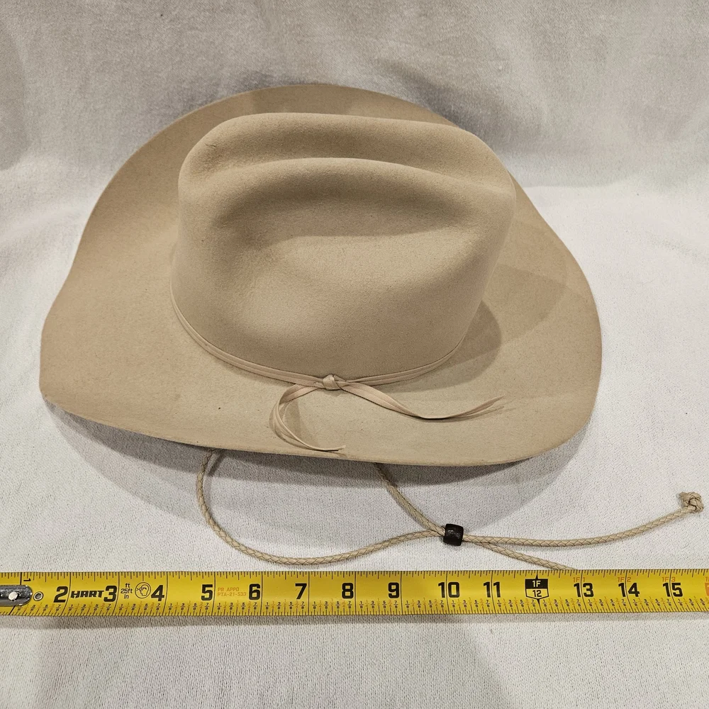 Stetson Retired Ranch Tan Western Cowboy Hat Size 7 1/4 XXXXX SF0575D440 - Picture 8 of 11